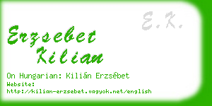 erzsebet kilian business card